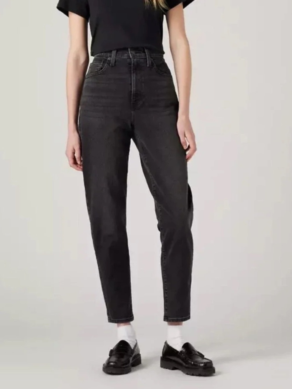Levi's Black High Waisted Mom Jean, Womens size 29